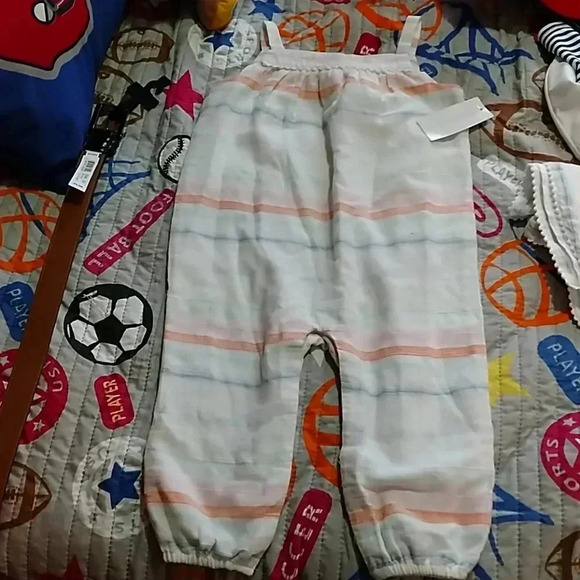 RALPH LAUREN GIRLS SLEEVELESS JUMPSUIT - Picture 1 of 5